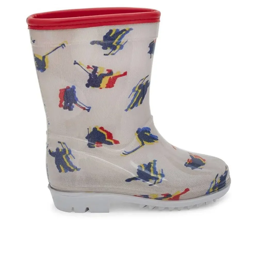 CARTER'S BOY PRIME RAIN BOOT GREY SIZE 4 BRAND NEW WITH TAGS